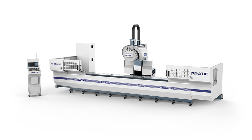 圖為普拉迪家居定制立式型材加工設備PIC-CNC4500